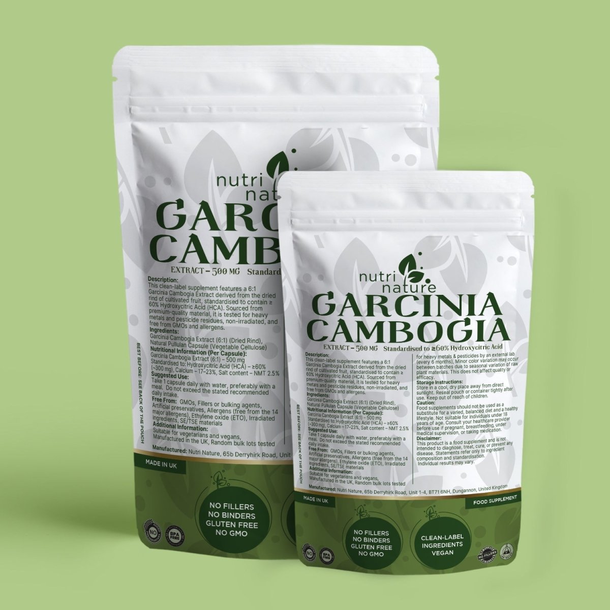 Garcinia Cambogia Extract – 500 mg - nutrinature
