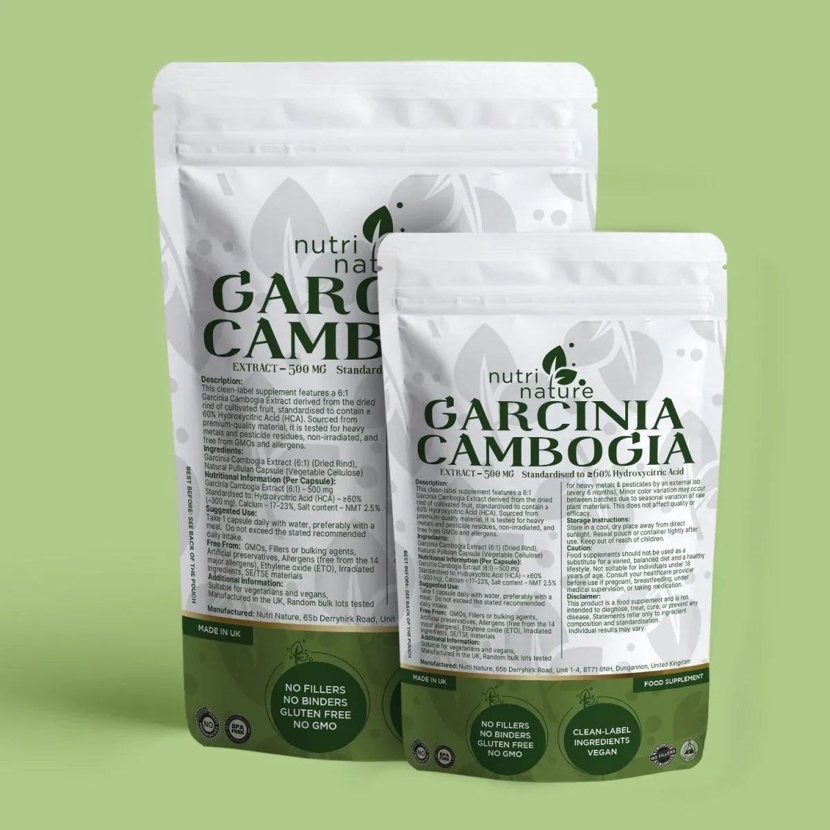 Garcinia Cambogia Extract Capsules – 500 mg - nutrinature