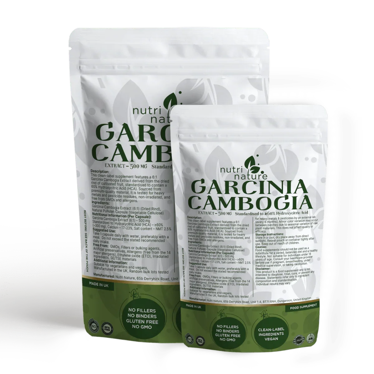 Garcinia Cambogia Extract Capsules – 500 mg - nutrinature