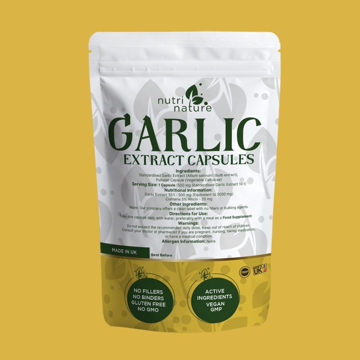 Garlic Extract Capsules - nutrinature