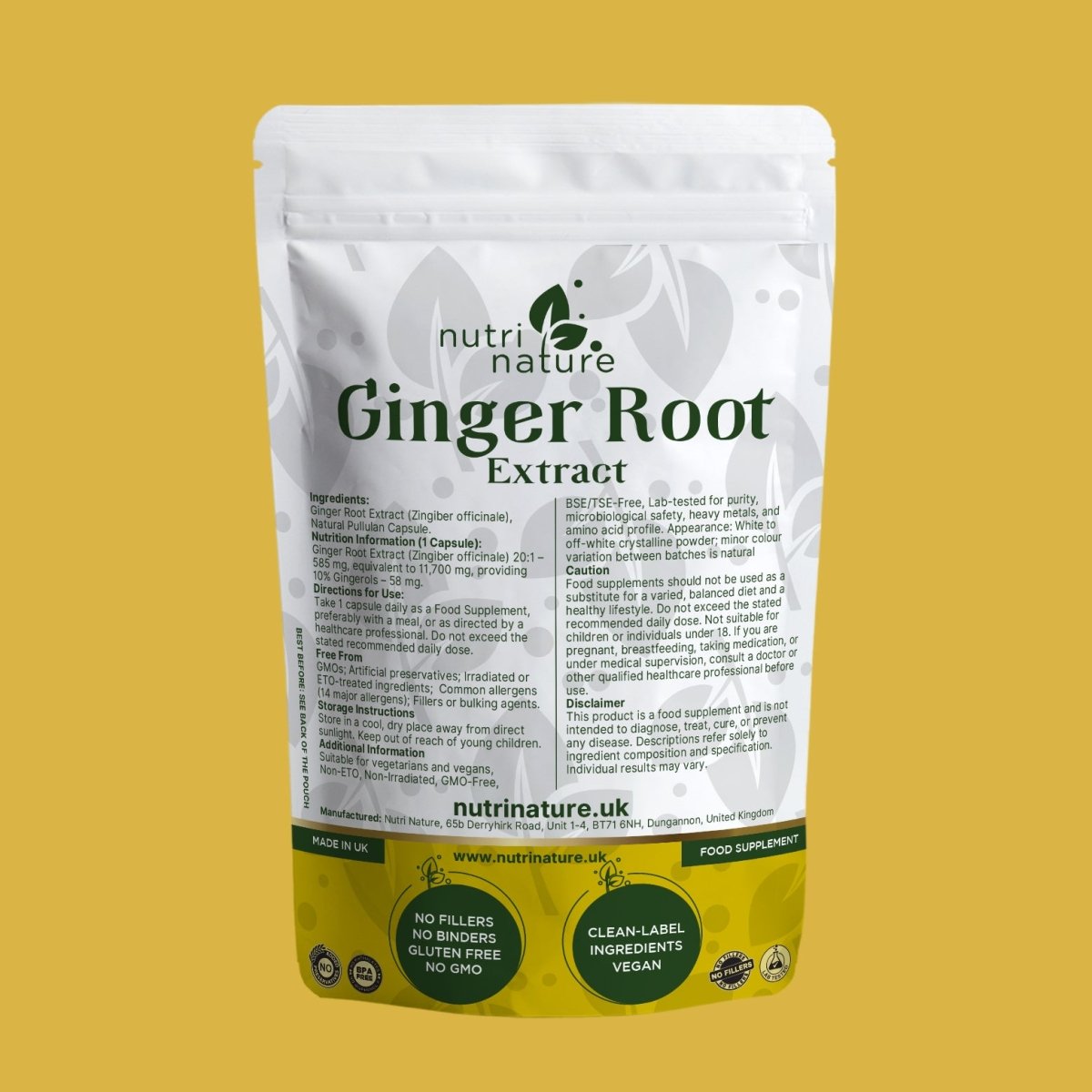 Ginger Root extract 10% gingerols - nutrinature