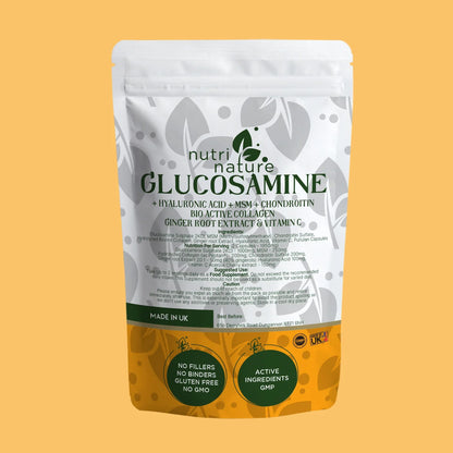 Glucosamine Hyaluronic Acid , MSM, Collagen Peptan, Chondroitin Natural Vitamin C - nutrinature