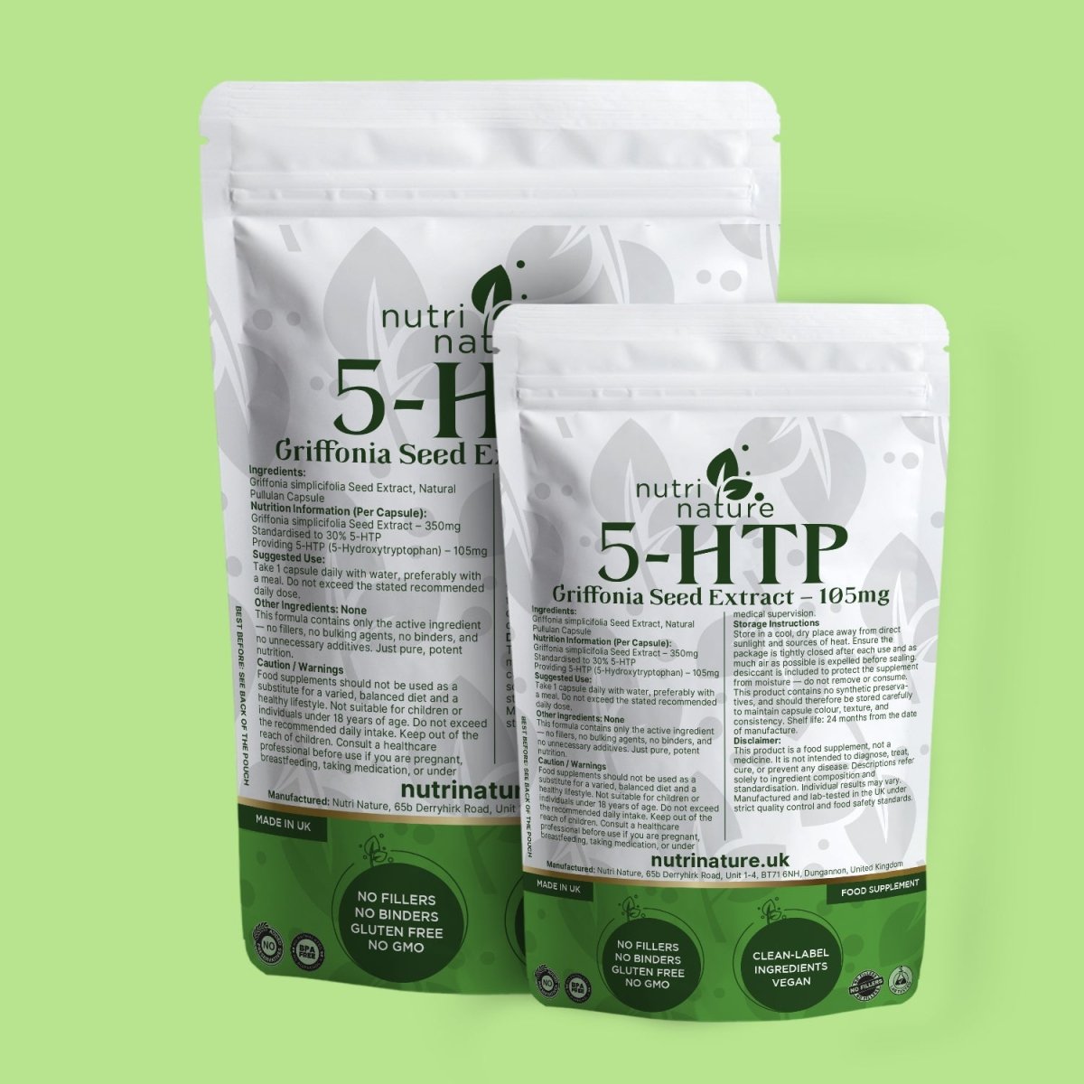 Griffonia Seed Extract – 105mg (Standardised to 30% 5HTP) - nutrinature