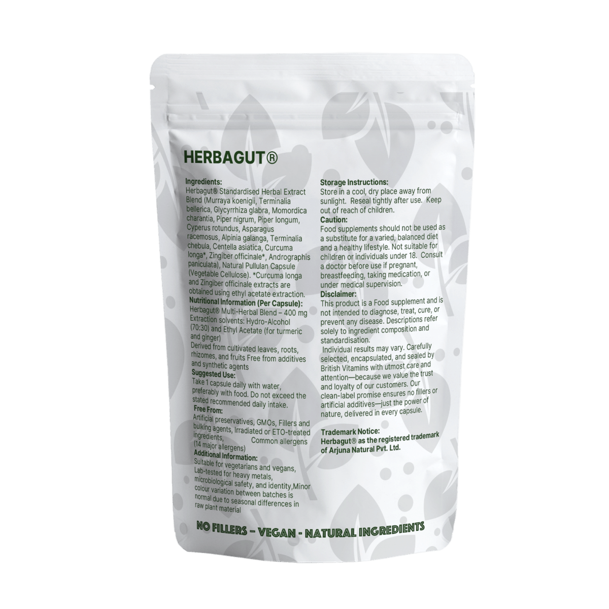 Herbagut® – Multi - Herbal Extract Blend – 400 mg - nutrinature