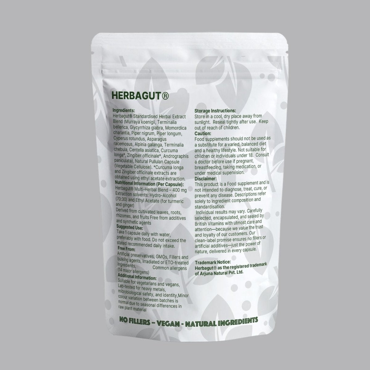 Herbagut® – Multi - Herbal Extract Blend – 400 mg - nutrinature