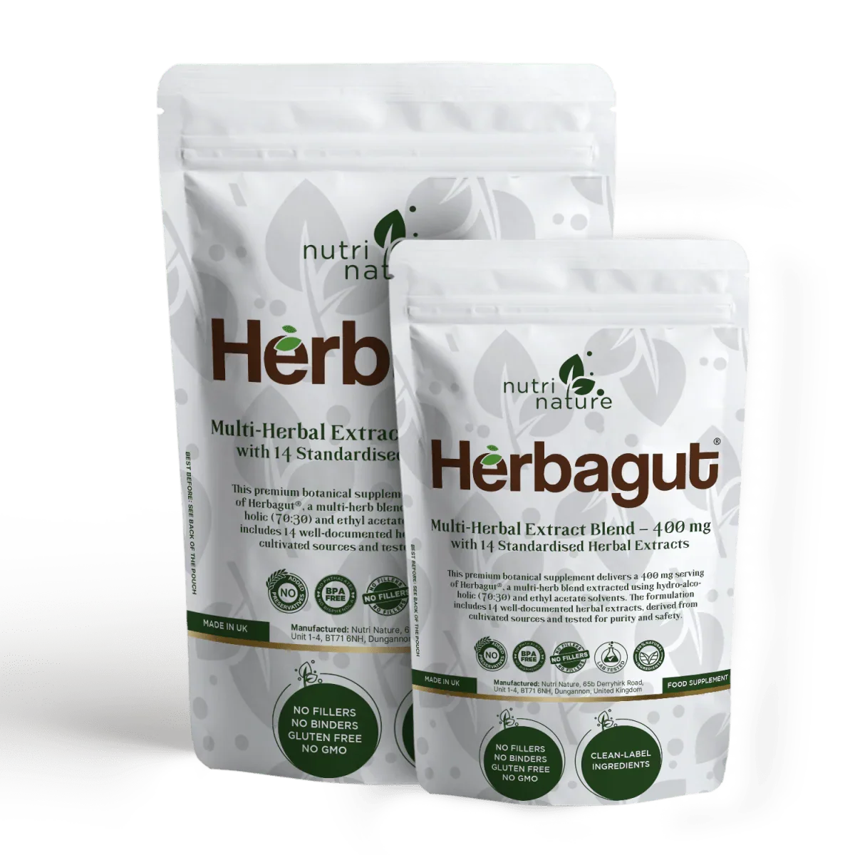 Herbagut® – Multi-Herbal Extract Blend – 400 mg - nutrinature