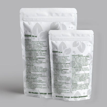 Iodine 156 µg (Knotted Kelp Seaweed) – Natural Vegan Food Supplement - nutrinature