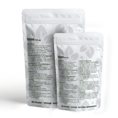 Iodine 156 µg (Knotted Kelp Seaweed) – Natural Vegan Food Supplement - nutrinature