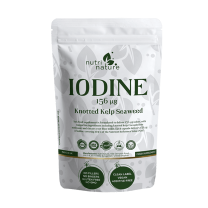 Iodine 156 µg (Knotted Kelp Seaweed) – Natural Vegan Food Supplement - nutrinature