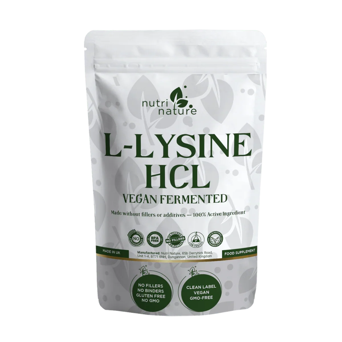 L-Lysine HCl – 500 mg - nutrinature