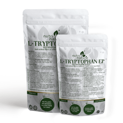 L - Tryptophan (EP, Vegan Fermented) – 400 mg - nutrinature