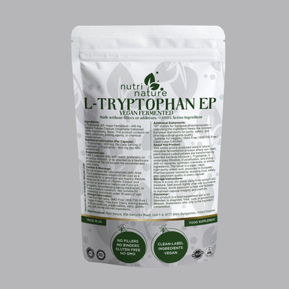L - Tryptophan (EP, Vegan Fermented) – 400 mg - nutrinature
