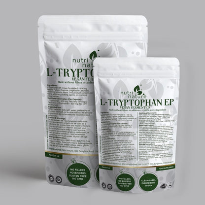 L - Tryptophan (EP, Vegan Fermented) – 400 mg - nutrinature