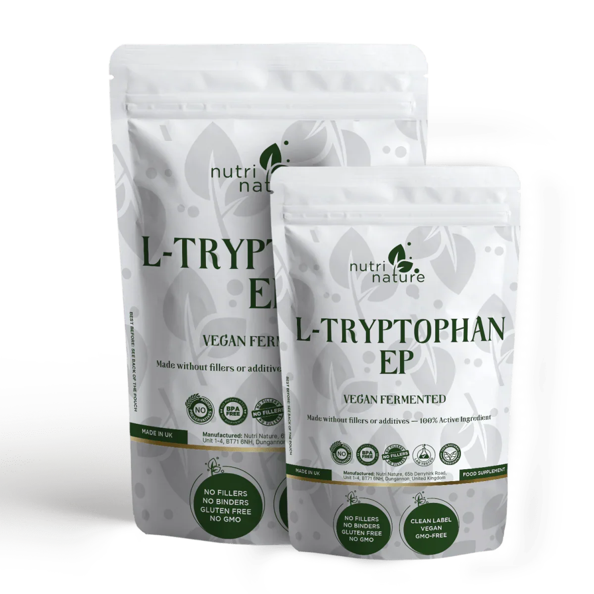 L-Tryptophan (EP, Vegan Fermented) – 400 mg - nutrinature