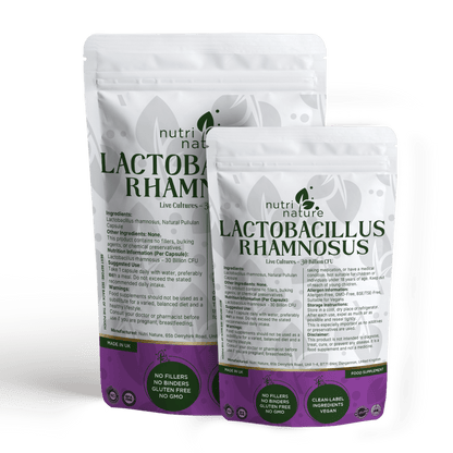 Lactobacillus Rhamnosus 30 Billion CFU live culture bacteria - nutrinature