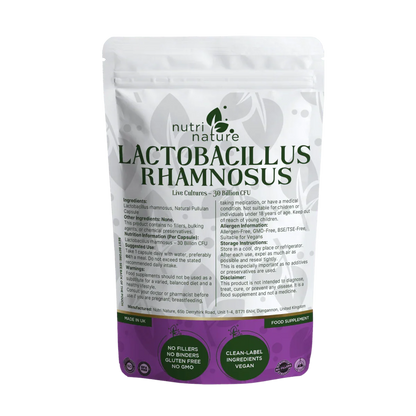 Lactobacillus Rhamnosus 30 Billion CFU live culture bacteria - nutrinature