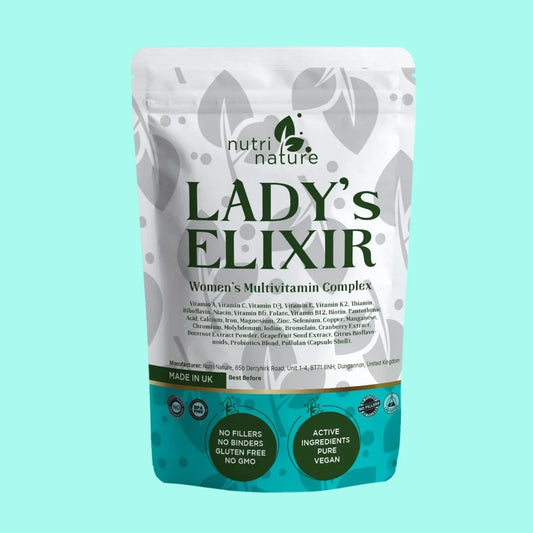 Ladys Elixir - Woman vitamins complex, Bioflavonoids, Enzymes, Live Bacteria Cultures - nutrinature
