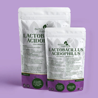 Live Culture Bacteria Lactobacillus Acidophilus 40 Billion CFU - nutrinature