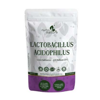 Live Culture Bacteria Lactobacillus Acidophilus 40 Billion CFU - nutrinature