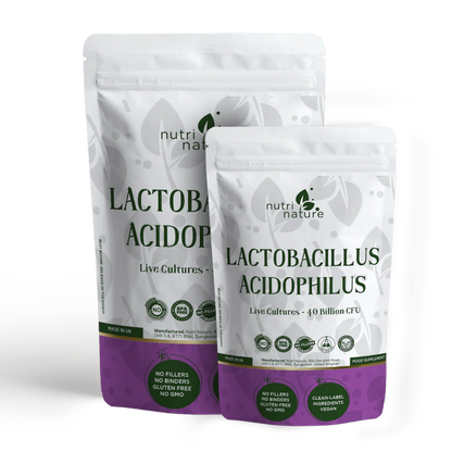 Live Culture Bacteria Lactobacillus Acidophilus 40 Billion CFU - nutrinature