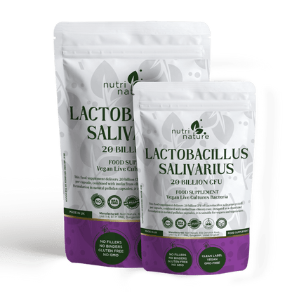Live Cultures Lactobacillus Salivarius 20 billion CFU - nutrinature