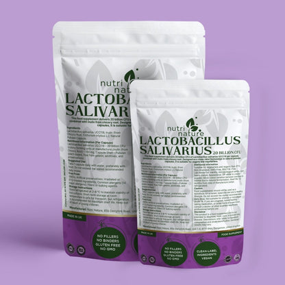 Live Cultures Lactobacillus Salivarius 20 billion CFU - nutrinature