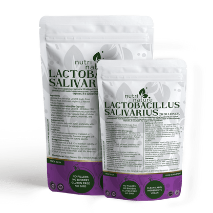 Live Cultures Lactobacillus Salivarius 20 billion CFU - nutrinature