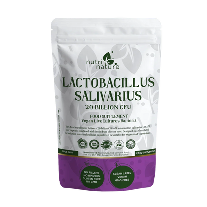 Live Cultures Lactobacillus Salivarius 20 billion CFU - nutrinature