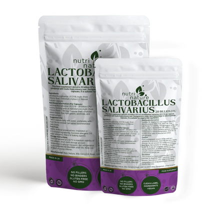 Live Cultures Lactobacillus Salivarius 20 billion CFU - nutrinature