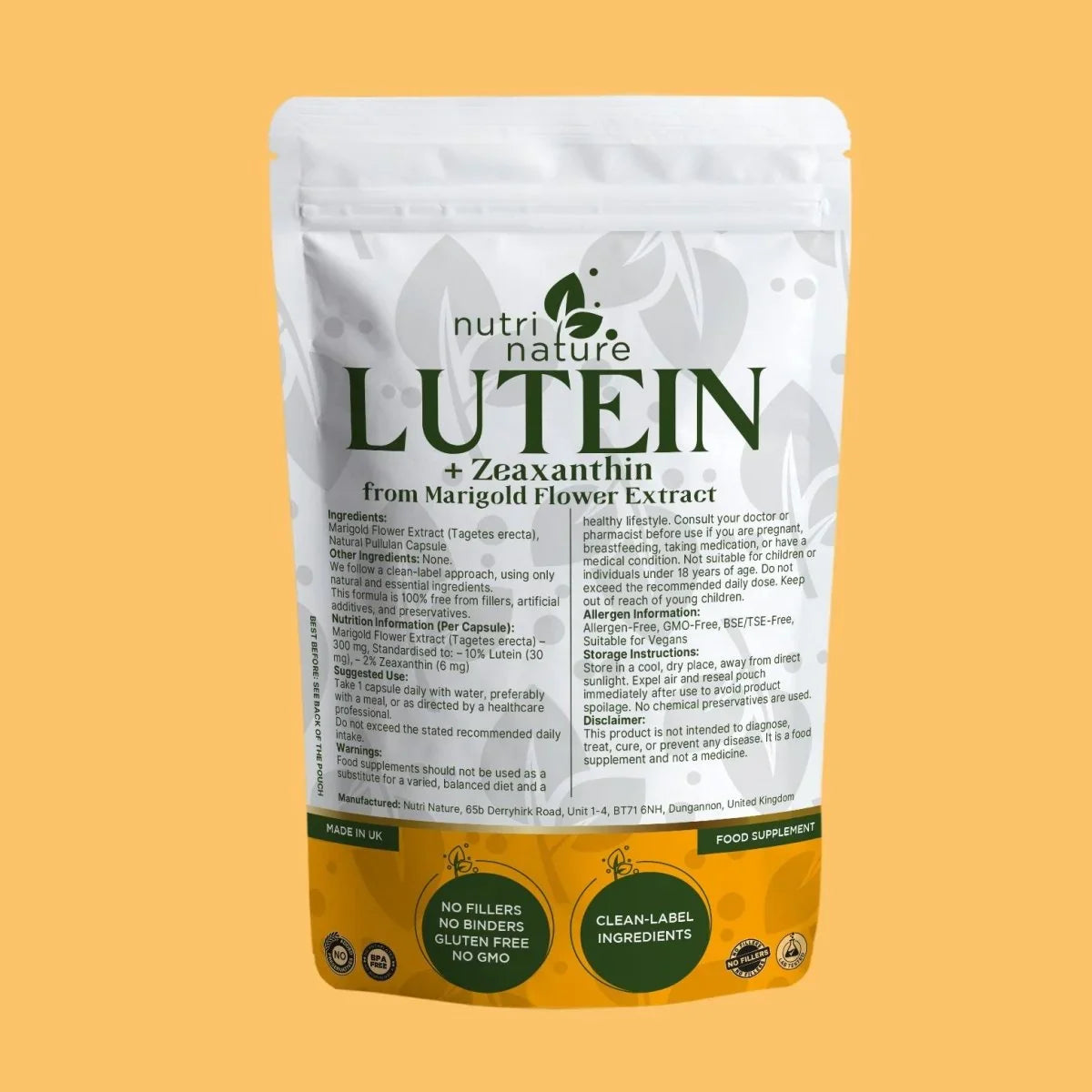 Lutein & Zeaxanthin 300mg - nutrinature