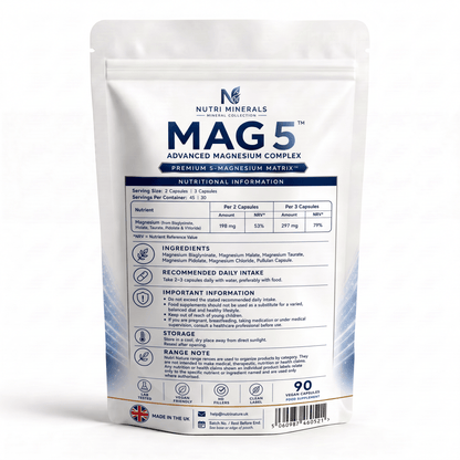 MAG 5 Multi Magnesium Complex – 5-in-1 Vegan Capsules - nutrinature