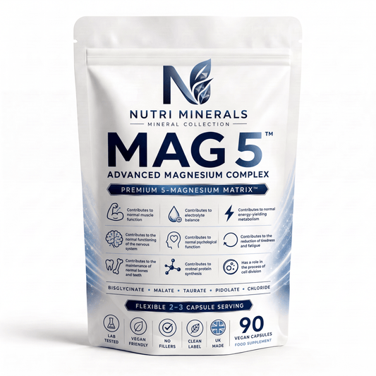 MAG 5 Multi Magnesium Complex – 5-in-1 Vegan Capsules - nutrinature