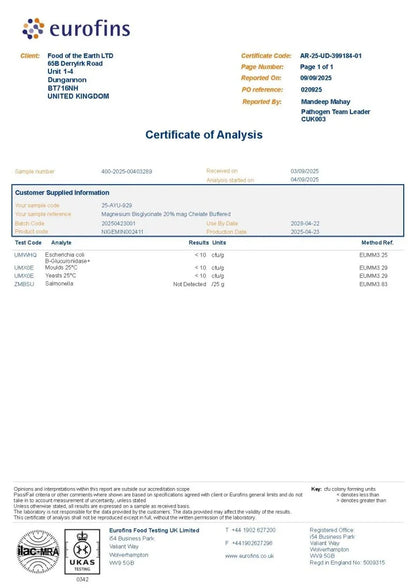 Magnesium BisGlycinate 640mg - nutrinature