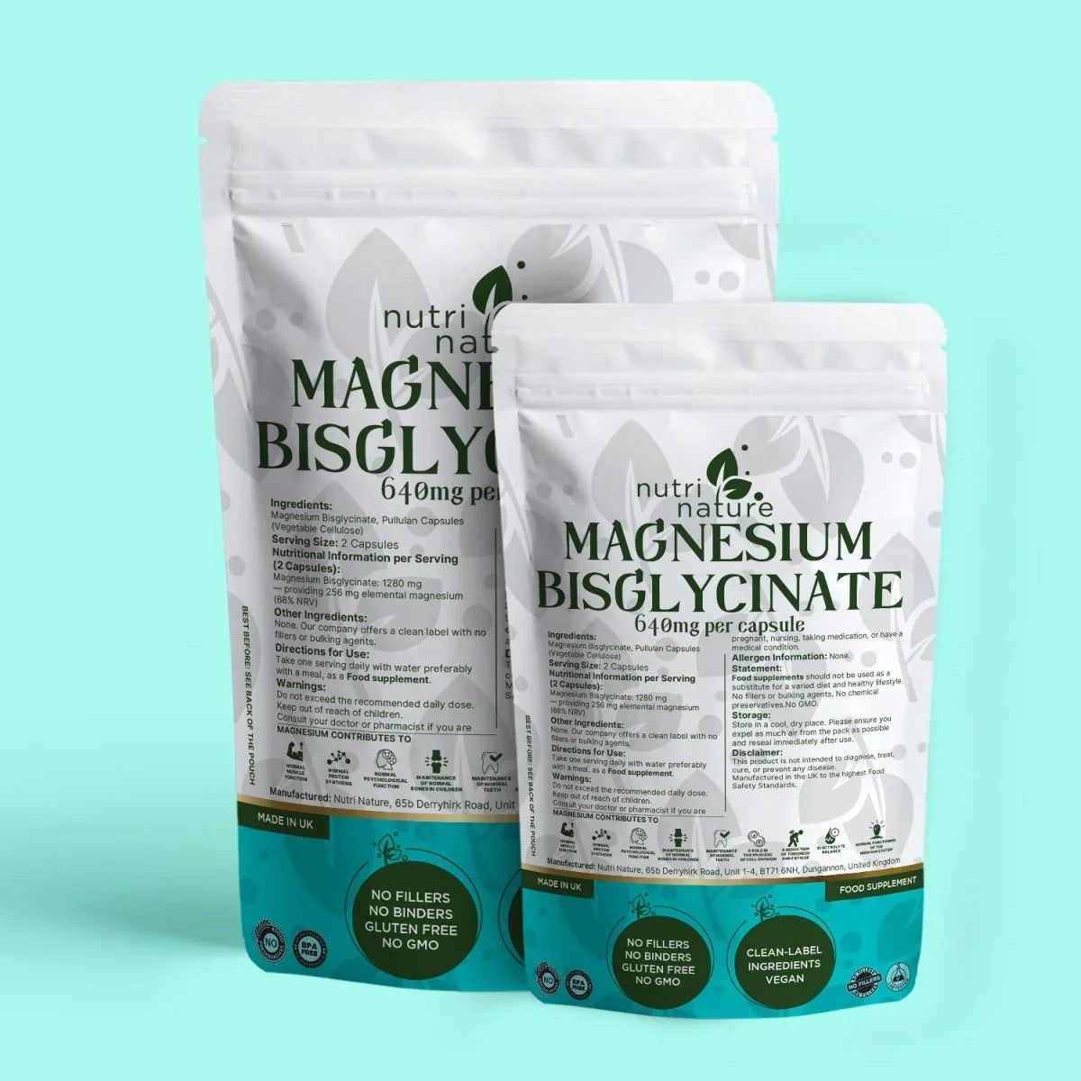 Magnesium BisGlycinate 640mg - nutrinature