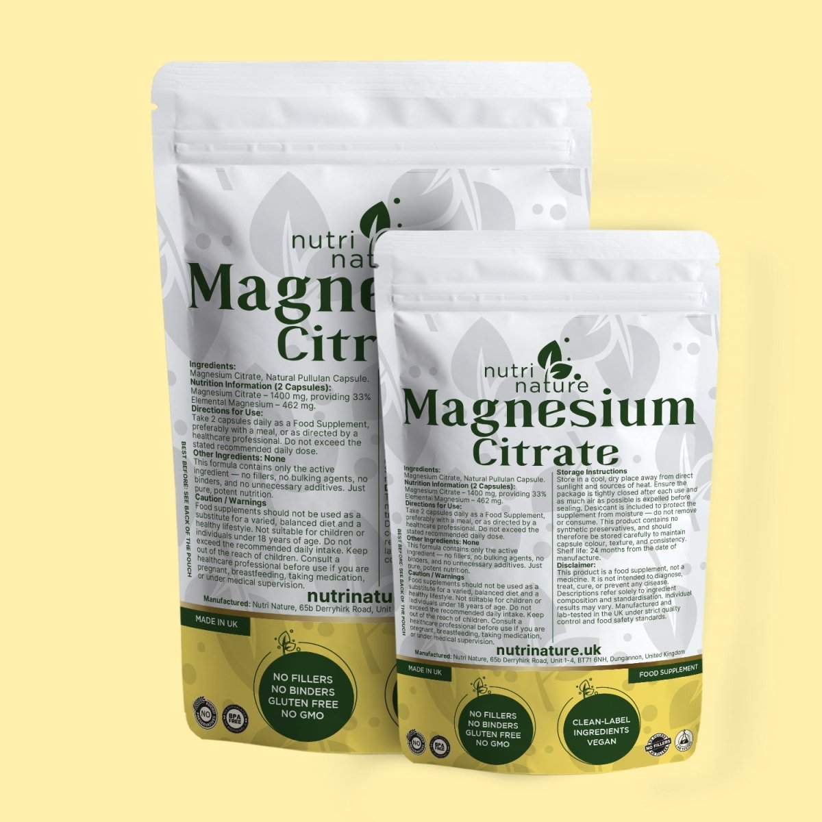 Magnesium Citrate 1400mg - nutrinature
