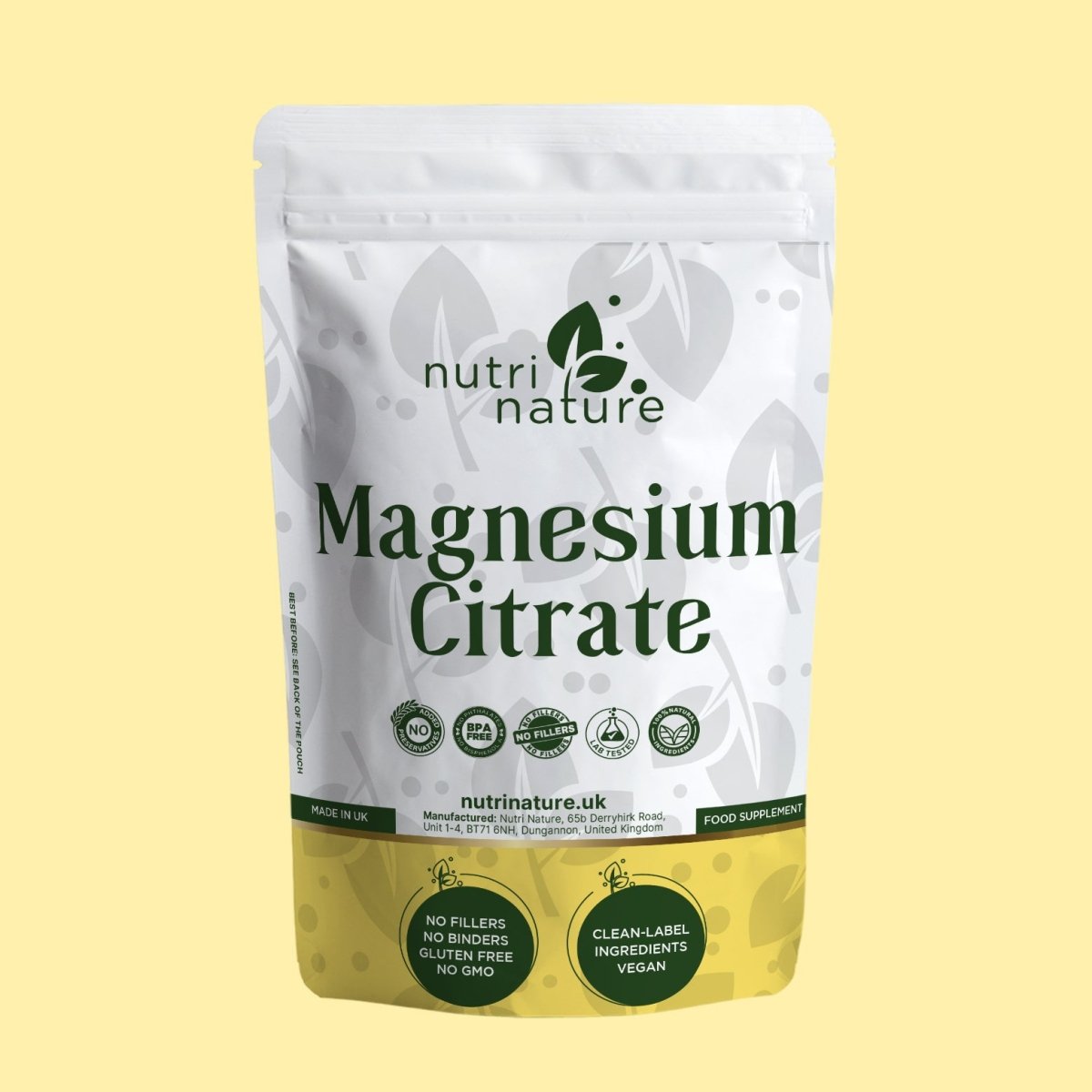 Magnesium Citrate 1400mg - nutrinature
