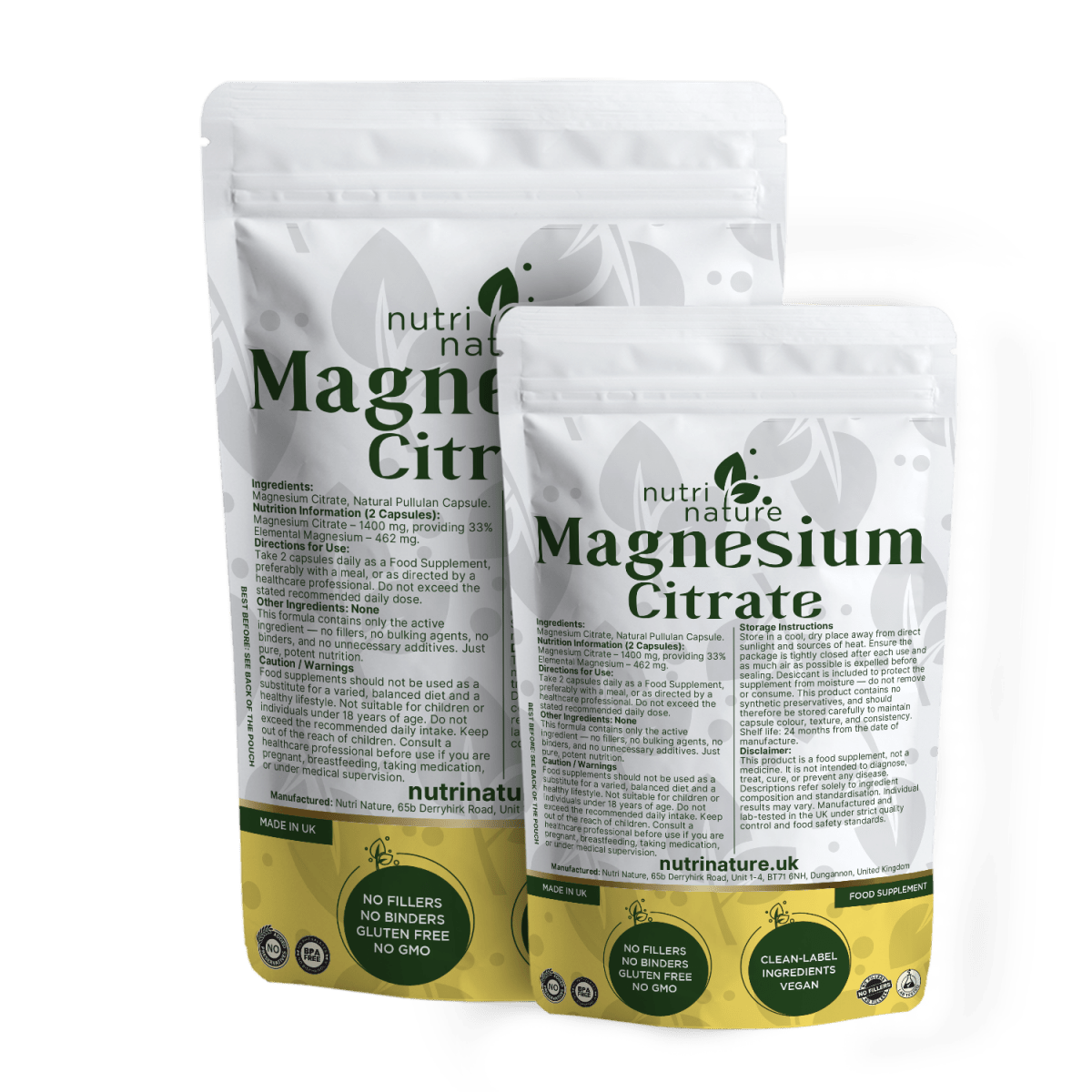 Magnesium Citrate 1400mg - nutrinature