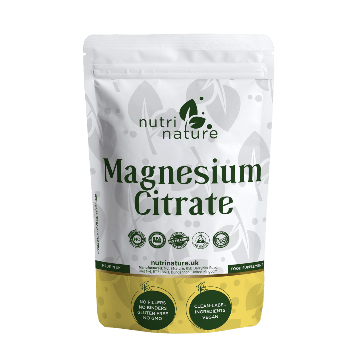 Magnesium Citrate 1400mg - nutrinature