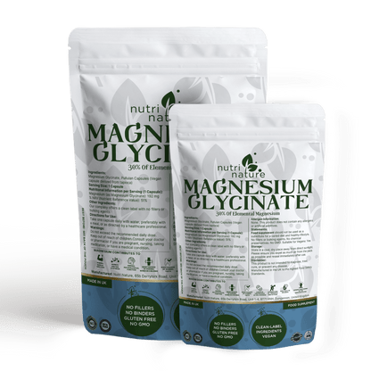 Magnesium Glycinate contains 30% elemental magnesium - nutrinature
