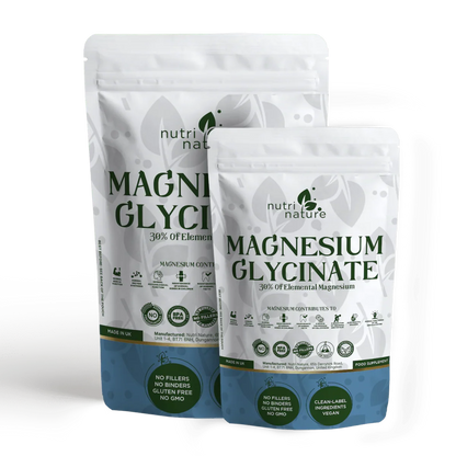 Magnesium Glycinate contains 30% elemental magnesium - nutrinature