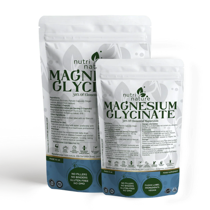 Magnesium Glycinate contains 30% elemental magnesium - nutrinature