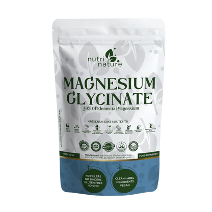 Magnesium Glycinate contains 30% elemental magnesium - nutrinature