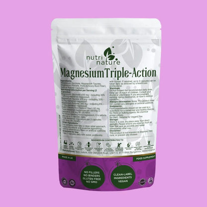 Magnesium Triple Action , Glycinate , Taurate, Magnesium Pidolate Complex - nutrinature