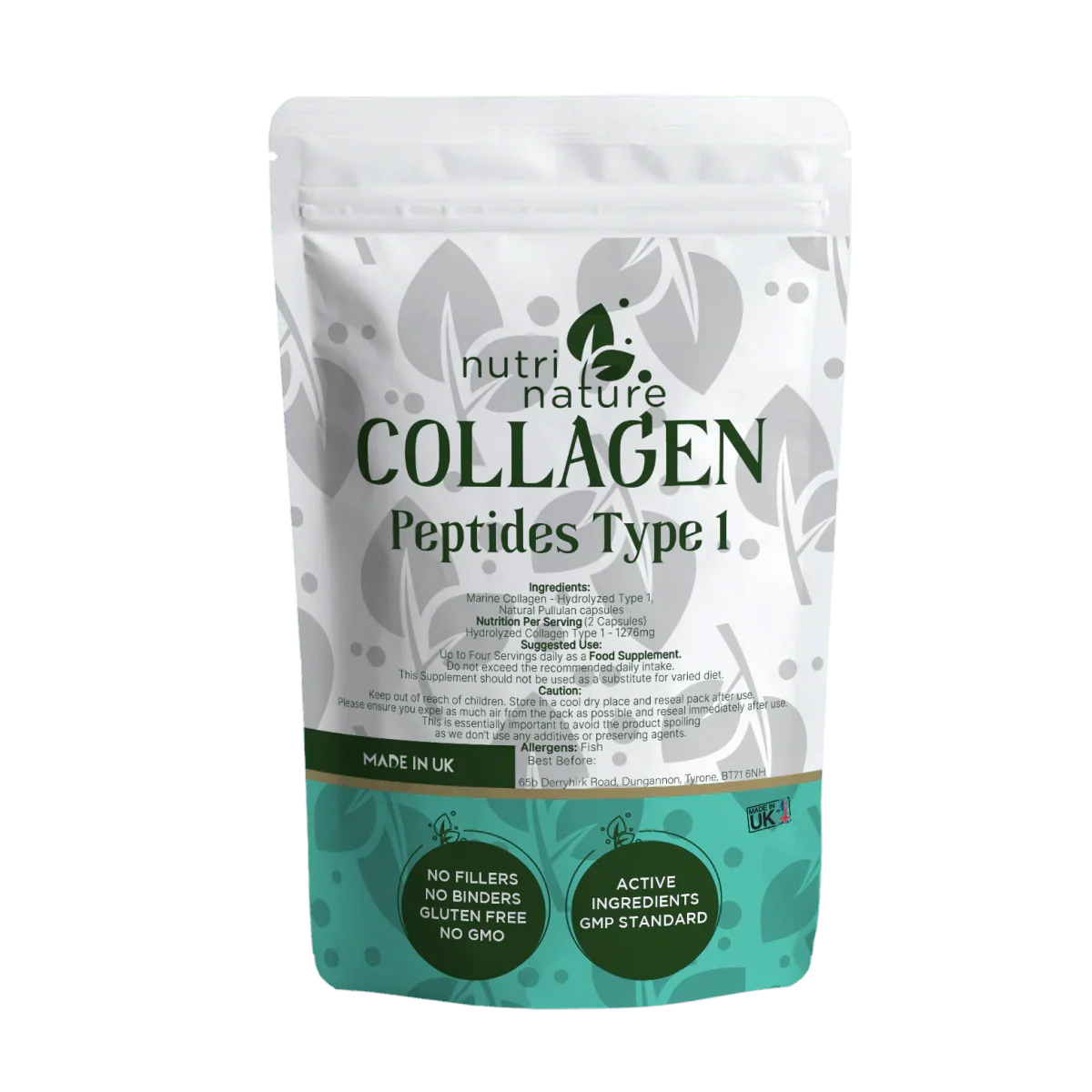 Marine Collagen Hydrolysed Type 1 635mg - nutrinature