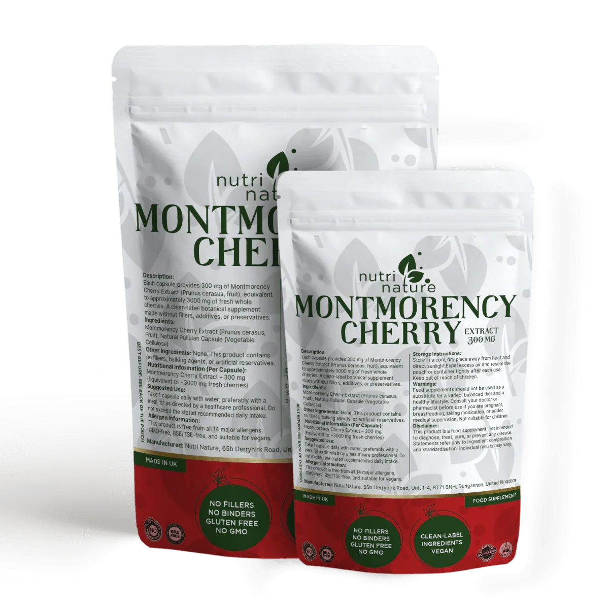 Montmorency Cherry Extract – 300 mg - nutrinature