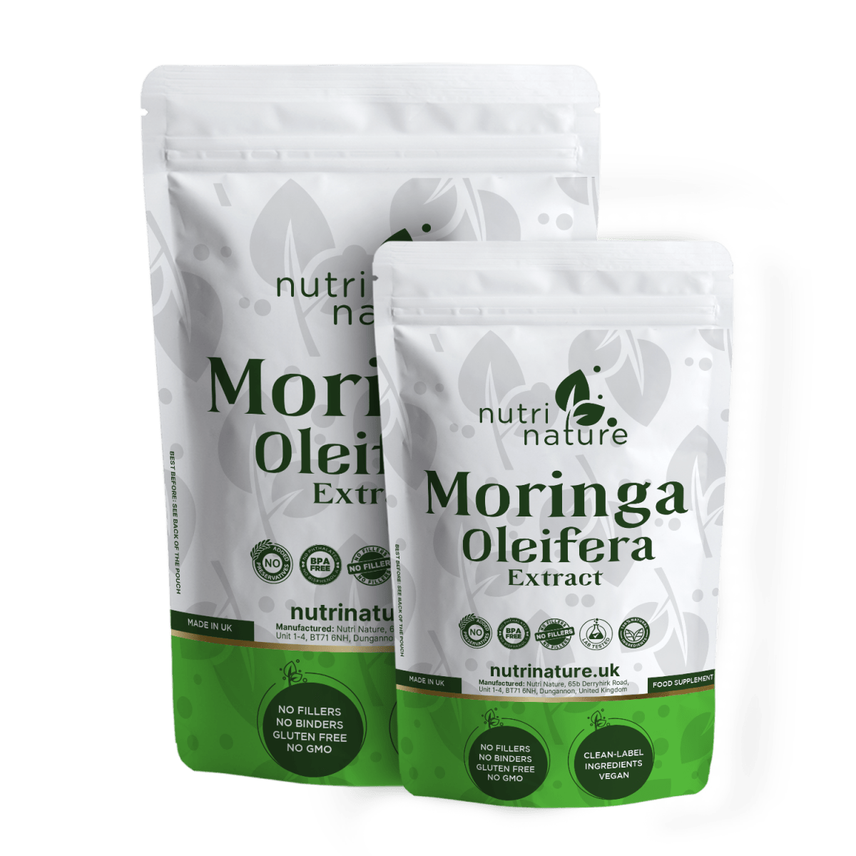 Moringa Olifera Leaf 550mg - nutrinature