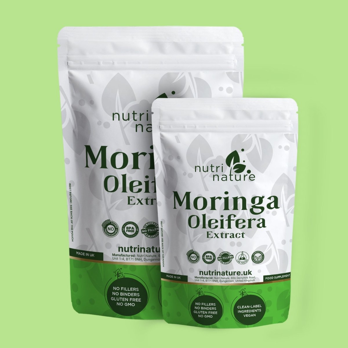 Moringa Olifera Leaf 550mg - nutrinature