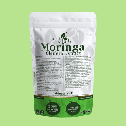 Moringa Olifera Leaf 550mg - nutrinature