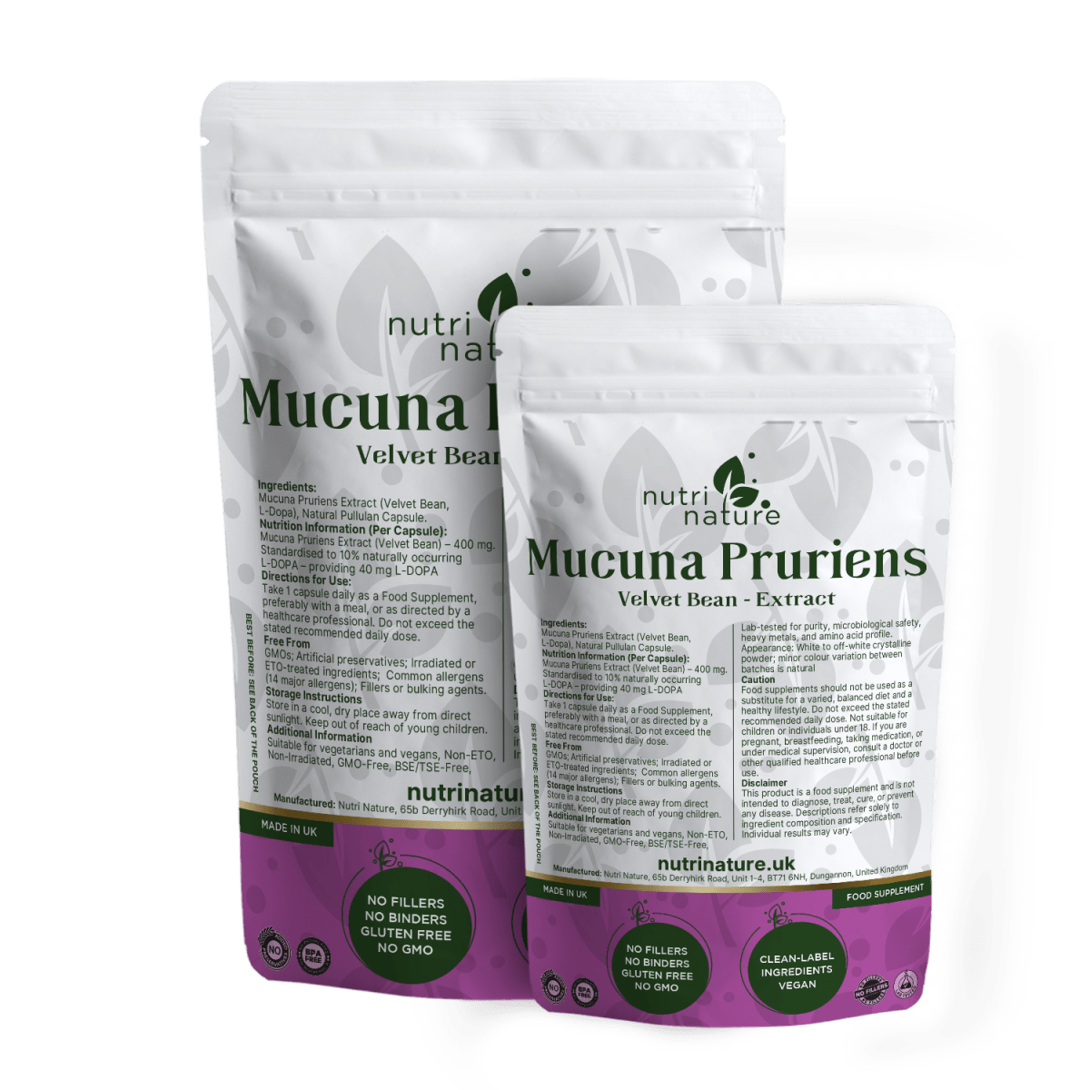 Mucuna Puriens 400mg - nutrinature