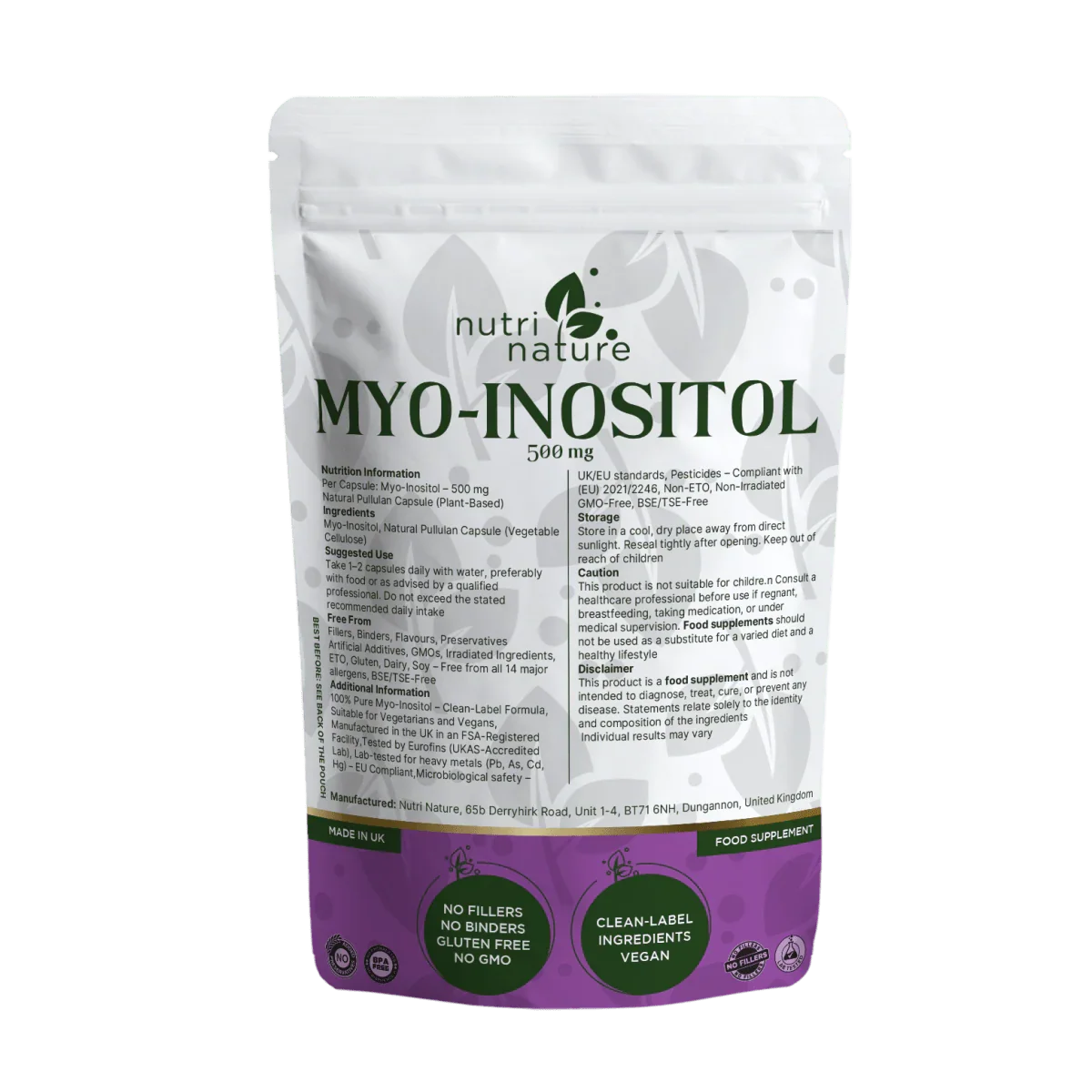 Myo-Inositol – 500 mg - nutrinature